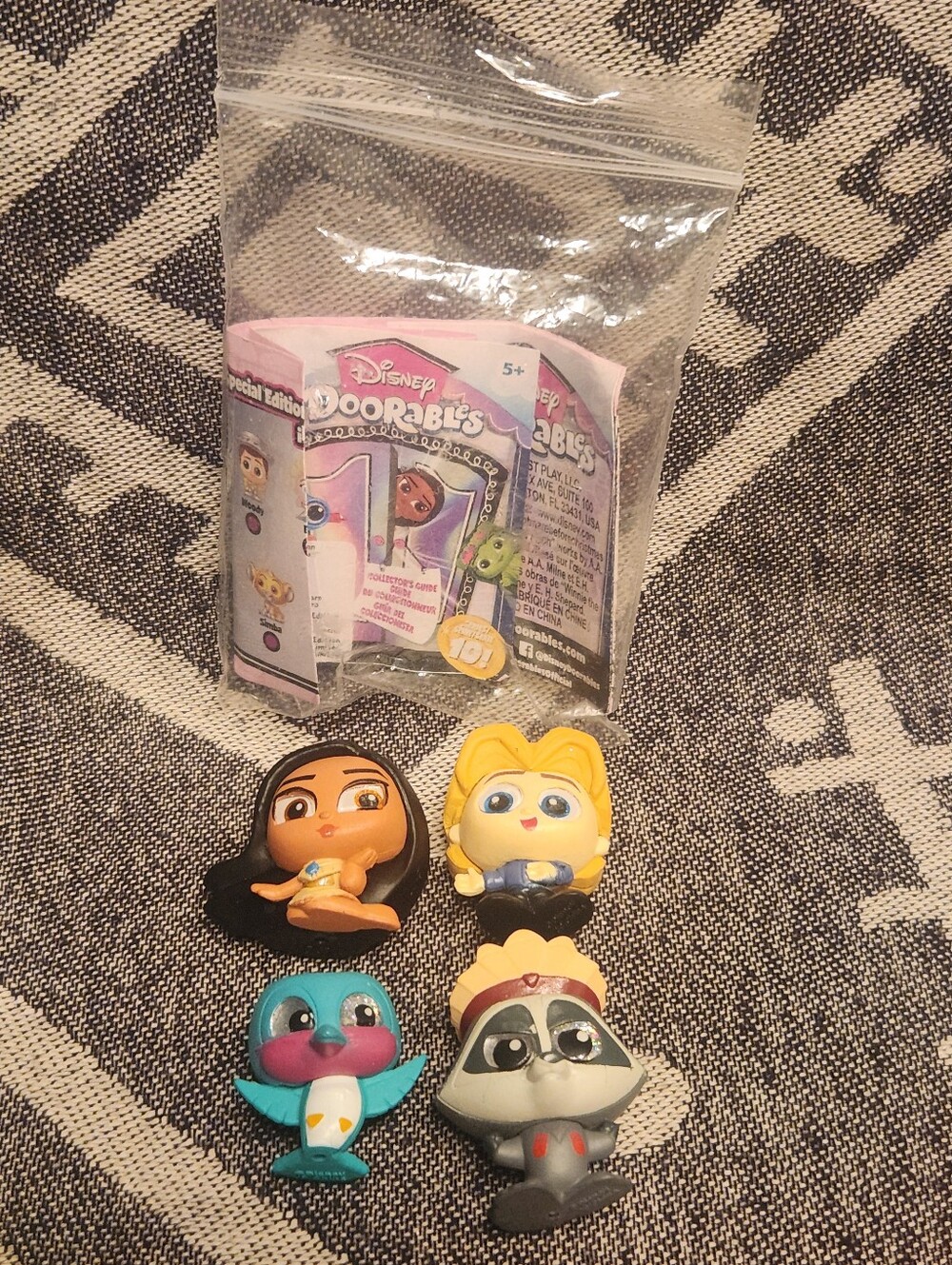 Disney Doorables Series 10 Mini Figure Pocahontas, John Smith, Meeko, and Flit